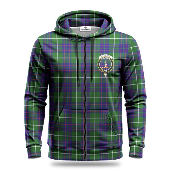 McIntyre Hunting Modern Tartan Crest Hoodie on Sale - Image 3
