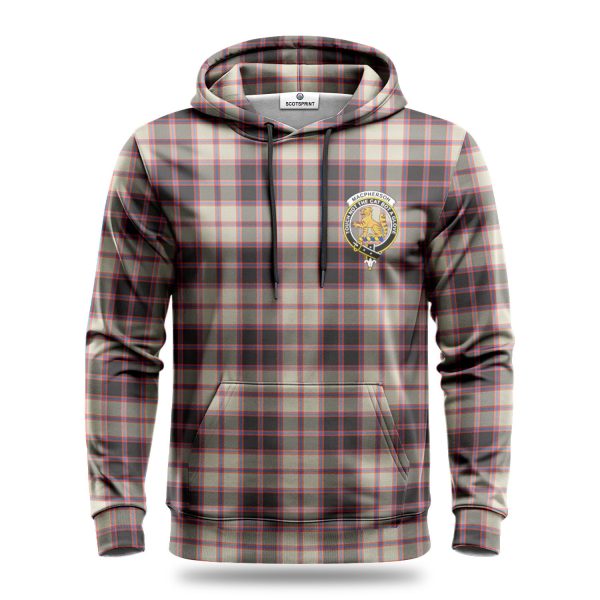 MacPherson Hunting Ancient Tartan Crest Hoodie Online Sale - Image 2