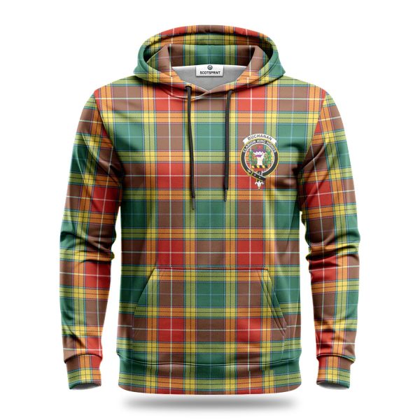 Buchanan Old Sett Tartan Crest Hoodie Online - Image 2