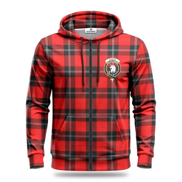 Ramsay Modern Tartan Crest Hoodie Cheap - Image 3