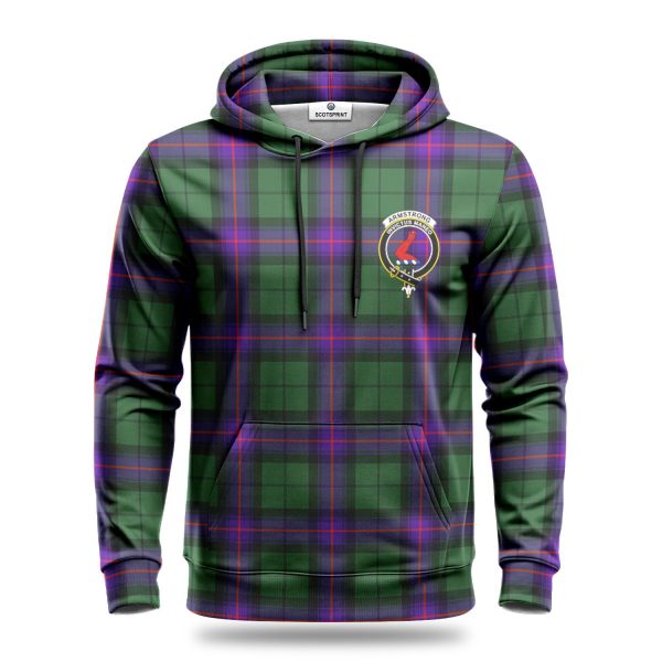 Armstrong Modern Tartan Crest Hoodie Online now - Image 2