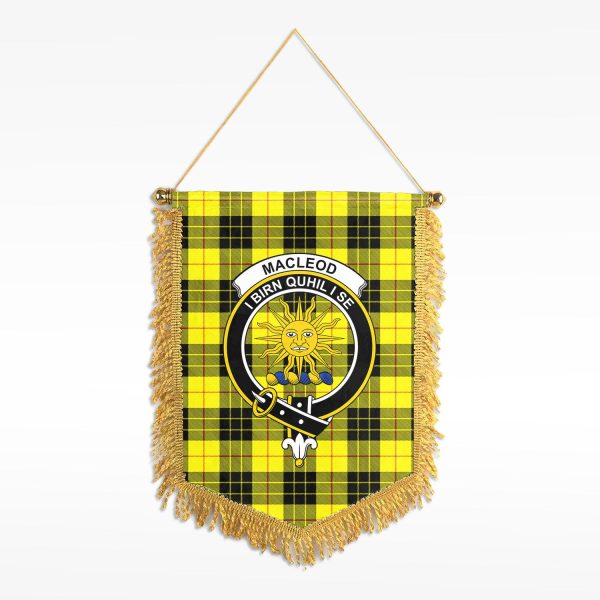 MacLeod of Lewis Modern Tartan Crest Wall Hanging Banner For Sale