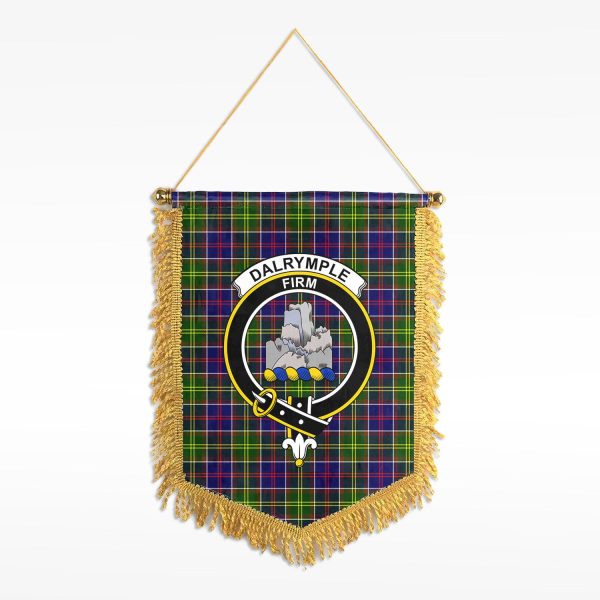 Dalrymple Tartan Crest Wall Hanging Banner For Discount