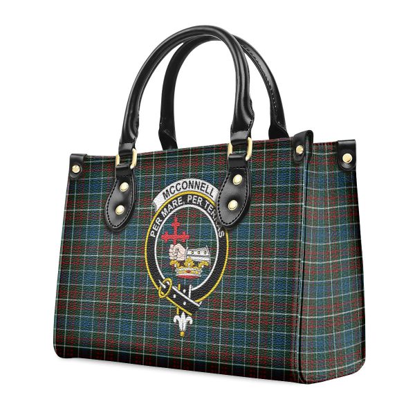 McConnell Tartan Crest Leather Handbag Online Hot Sale - Image 3