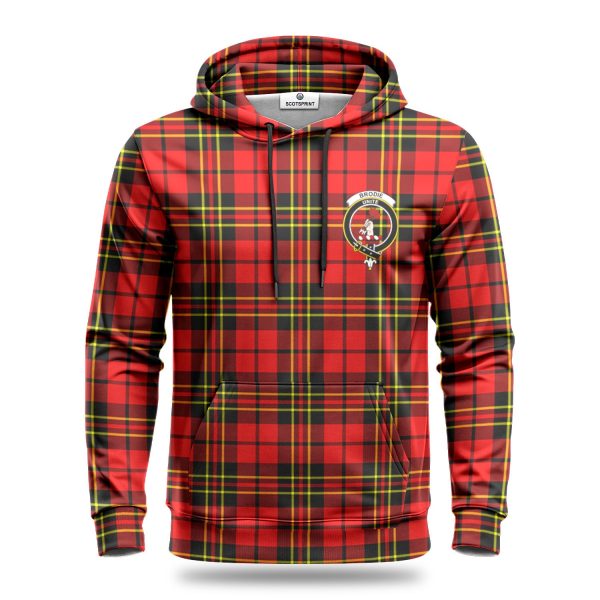 Brodie Modern Tartan Crest Hoodie Online now - Image 2