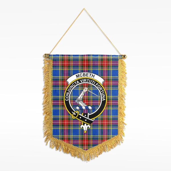 McBeth Modern Tartan Crest Wall Hanging Banner Hot on Sale