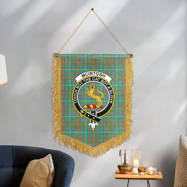 McIntosh Hunting Ancient Tartan Crest Wall Hanging Banner Discount - Image 3