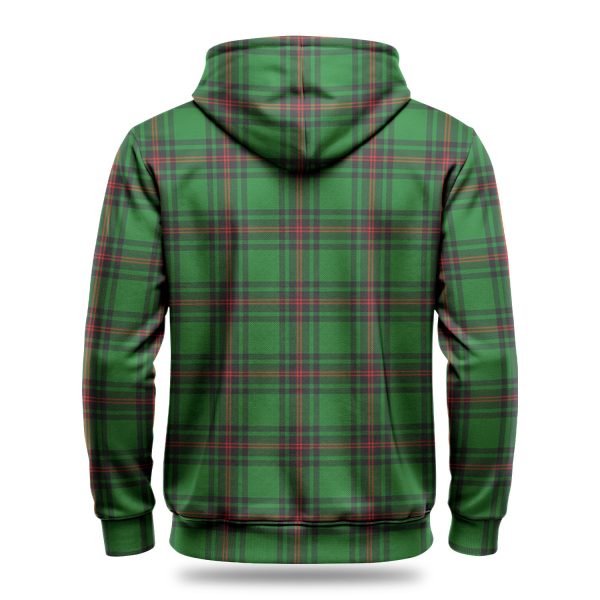 Logie Tartan Crest Hoodie Discount - Image 4