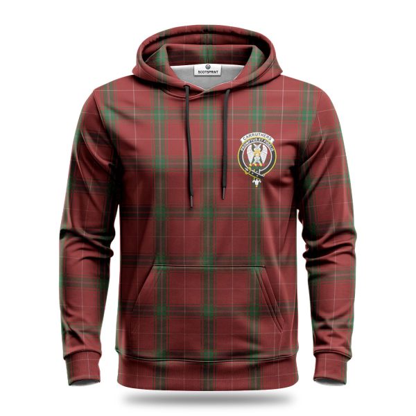 Carruthers Tartan Crest Hoodie Fashion - Image 2