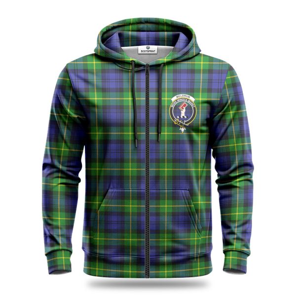 Meldrum Tartan Crest Hoodie Online now - Image 3
