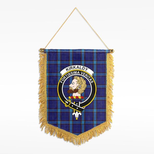 Kirkaldy Tartan Crest Wall Hanging Banner Hot on Sale