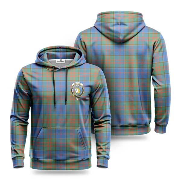 Stewart of Appin Hunting Ancient Tartan Crest Hoodie For Discount