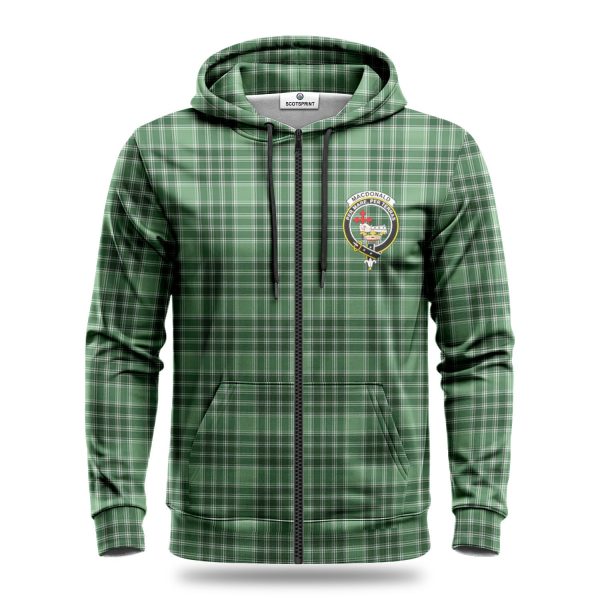MacDonald Lord of the Isles Hunting Tartan Crest Hoodie Discount - Image 3