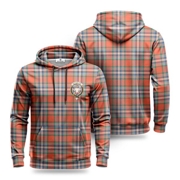 MacFarlane Ancient Tartan Crest Hoodie on Sale