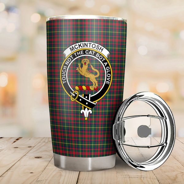 McKintosh Hunting Modern Tartan Crest Tumbler For Sale - Image 2