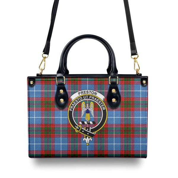 Preston Tartan Crest Leather Handbag Online Hot Sale - Image 4