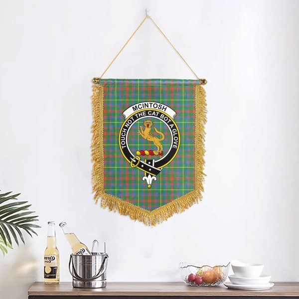 McIntosh Hunting Ancient Tartan Crest Wall Hanging Banner Discount - Image 2