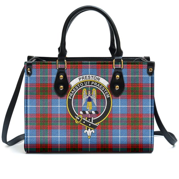 Preston Tartan Crest Leather Handbag Online Hot Sale - Image 2