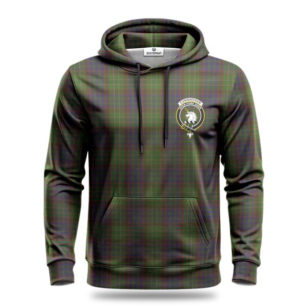 Cunningham Hunting Modern Tartan Crest Hoodie Online - Image 2