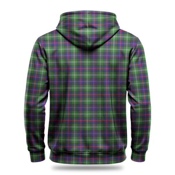 Sutherland Modern Tartan Crest Hoodie Supply - Image 4