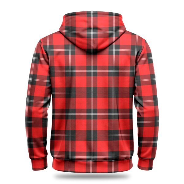 Ramsay Modern Tartan Crest Hoodie Cheap - Image 4