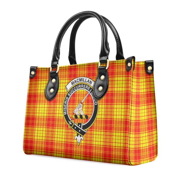 MacMillan Clan Tartan Crest Leather Handbag Discount - Image 3