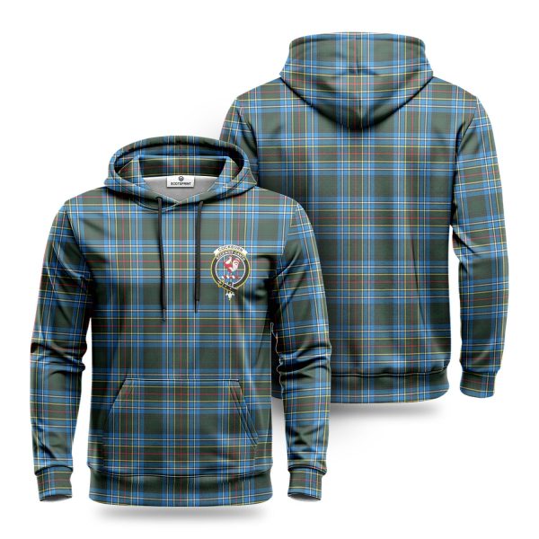 Cockburn Modern Tartan Crest Hoodie Supply