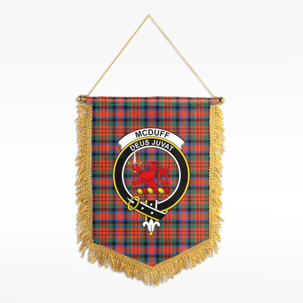 McDuff Ancient Tartan Crest Wall Hanging Banner Online now