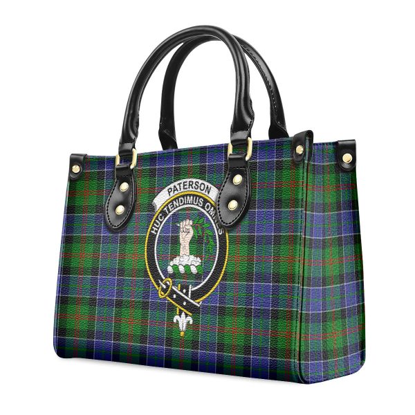 Paterson Tartan Crest Leather Handbag Online - Image 3