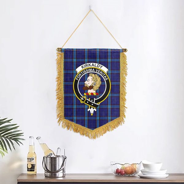 Kirkaldy Tartan Crest Wall Hanging Banner Hot on Sale - Image 2