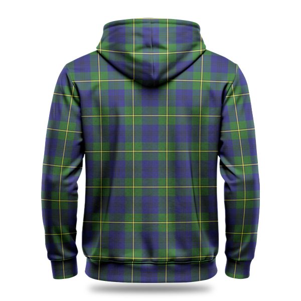 Johnston Modern Tartan Crest Hoodie Online now - Image 4