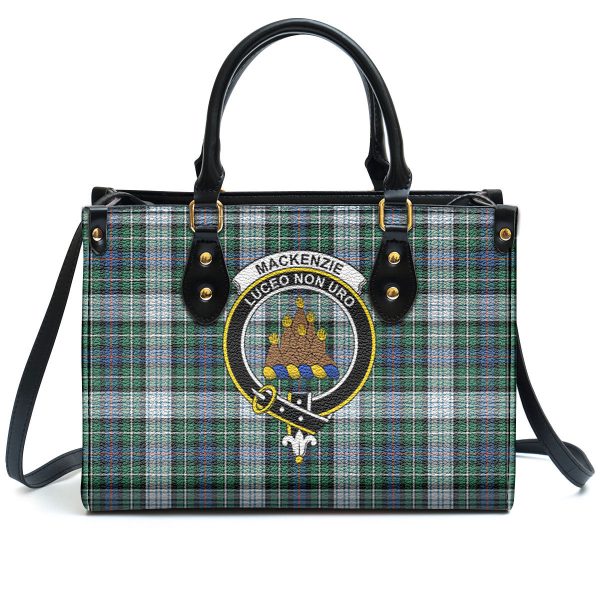 MacKenzie Dress Ancient Tartan Crest Leather Handbag Online Hot Sale - Image 2