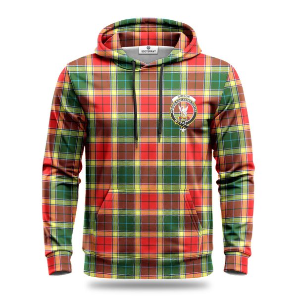 Gibson Tartan Crest Hoodie on Sale - Image 2