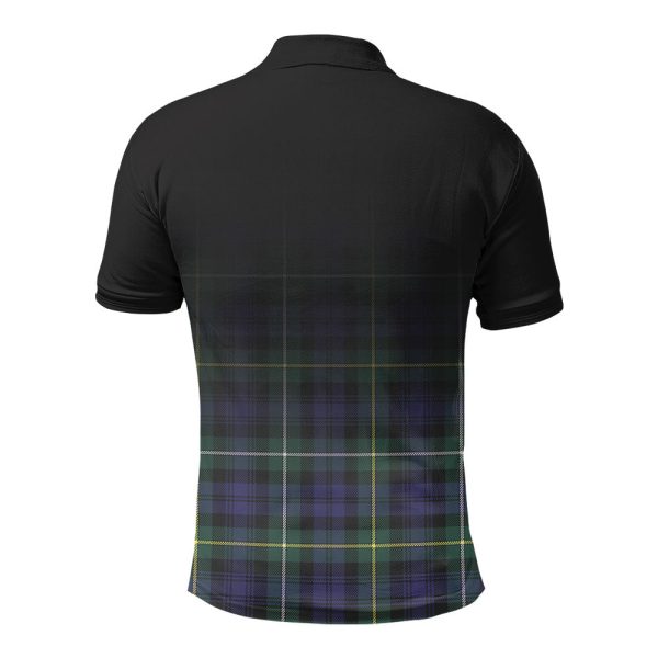 Campbell Argyll Modern Tartan Crest Polo Shirt - Thistle Black Style For Discount - Image 2