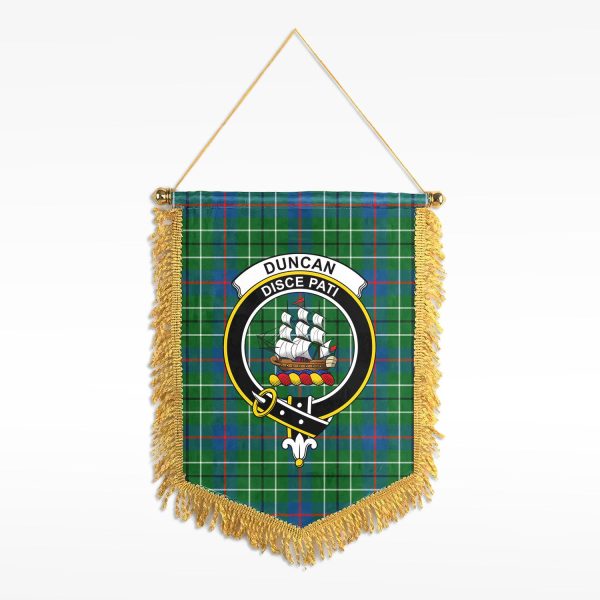 Duncan Ancient Tartan Crest Wall Hanging Banner Cheap