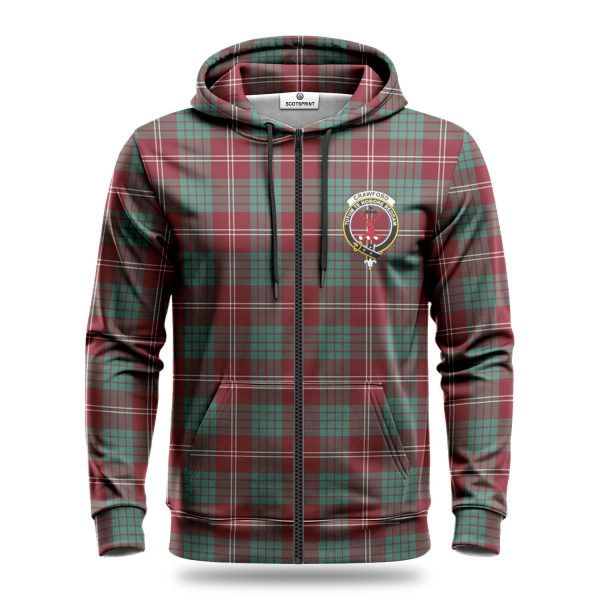 Crawford Modern Tartan Crest Hoodie Online Hot Sale - Image 3
