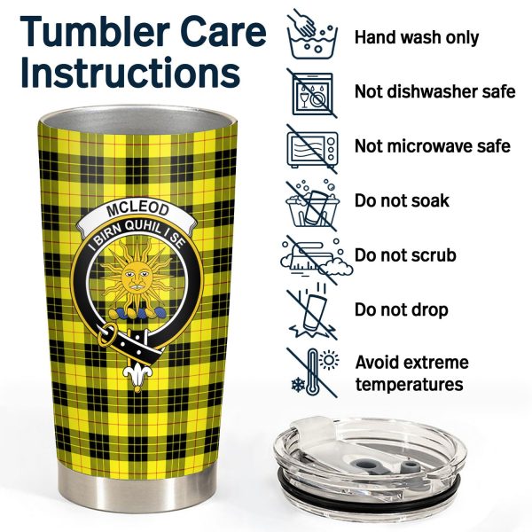 McLeod of Lewis Modern Tartan Crest Tumbler Sale - Image 4