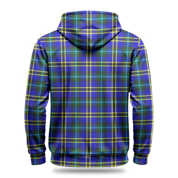 Weir Modern Tartan Crest Hoodie Sale - Image 4
