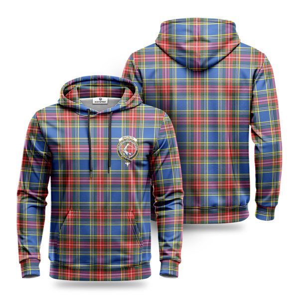 MacBeth Modern Tartan Crest Hoodie Fashion