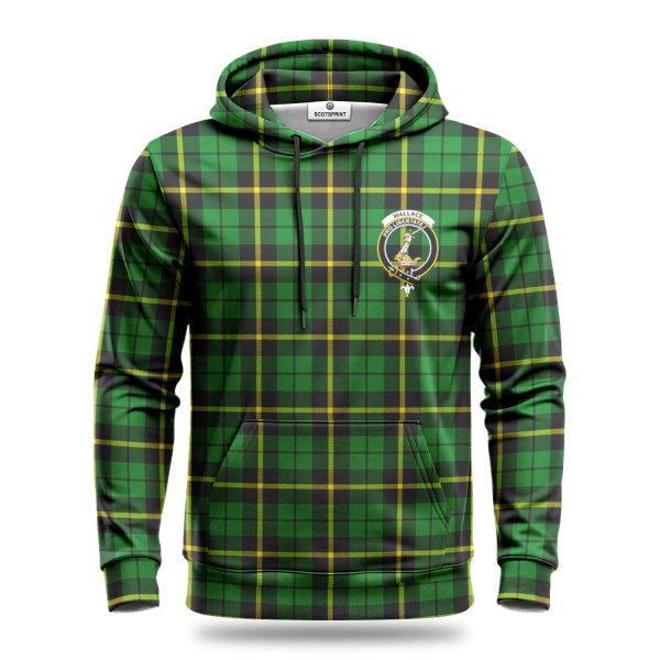 Wallace Hunting Modern Tartan Crest Hoodie For Discount - Image 2