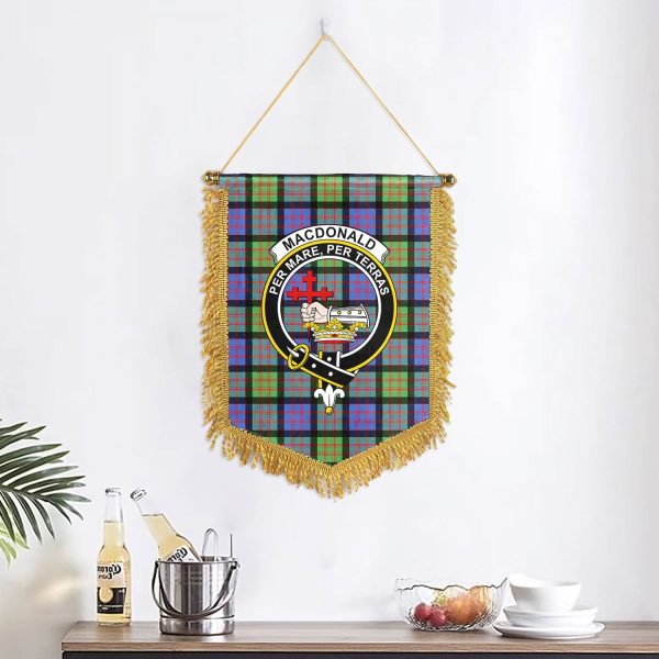 MacDonald Ancient Tartan Crest Wall Hanging Banner Online Sale - Image 2