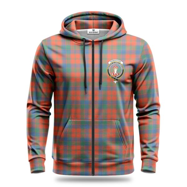 Robertson Ancient Tartan Crest Hoodie Discount - Image 3