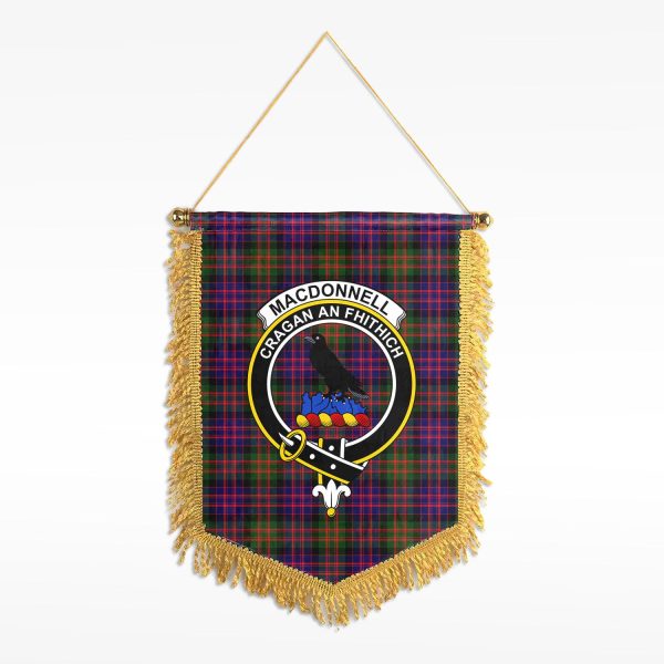 MacDonnell of Glengarry Modern Tartan Crest Wall Hanging Banner Supply