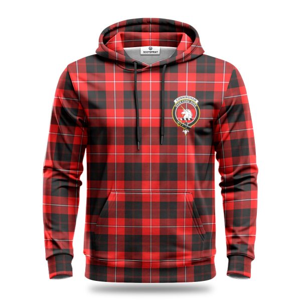 Cunningham Modern Tartan Crest Hoodie Online now - Image 2