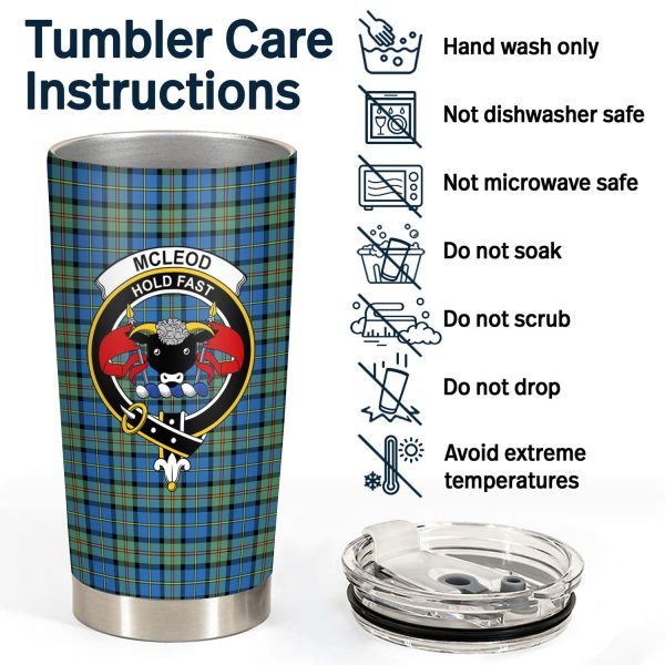 McLeod of Harris Ancient Tartan Crest Tumbler Online Sale - Image 4