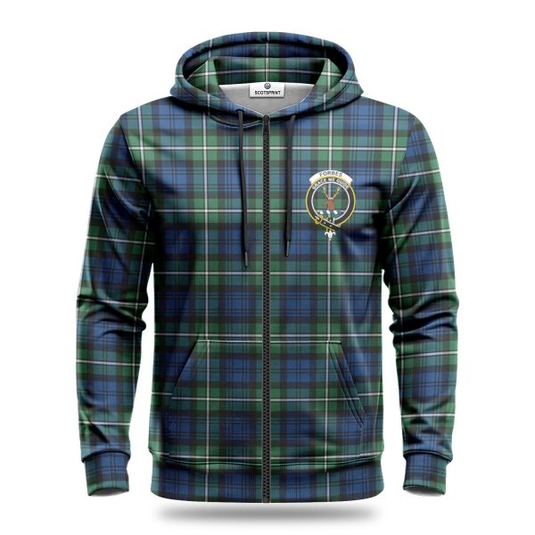 Forbes Ancient Tartan Crest Hoodie Discount - Image 3