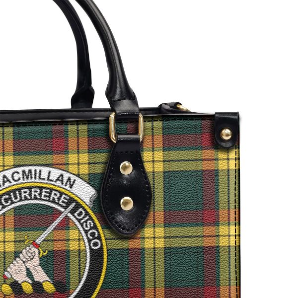 MacMillan Old Modern Tartan Crest Leather Handbag Discount - Image 5