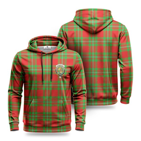 MacGregor Modern Tartan Crest Hoodie Online Hot Sale