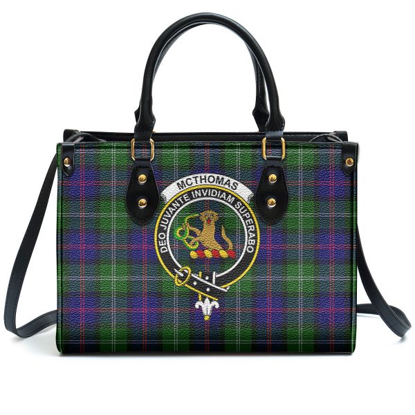 McThomas Modern Tartan Crest Leather Handbag Fashion - Image 2