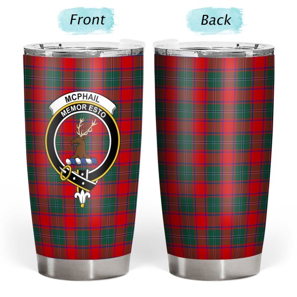 McPhail Clan Tartan Crest Tumbler For Cheap - Image 3